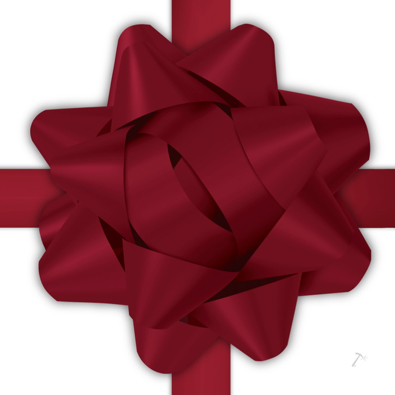 Maroon Ribbon Gift Box Sleeve