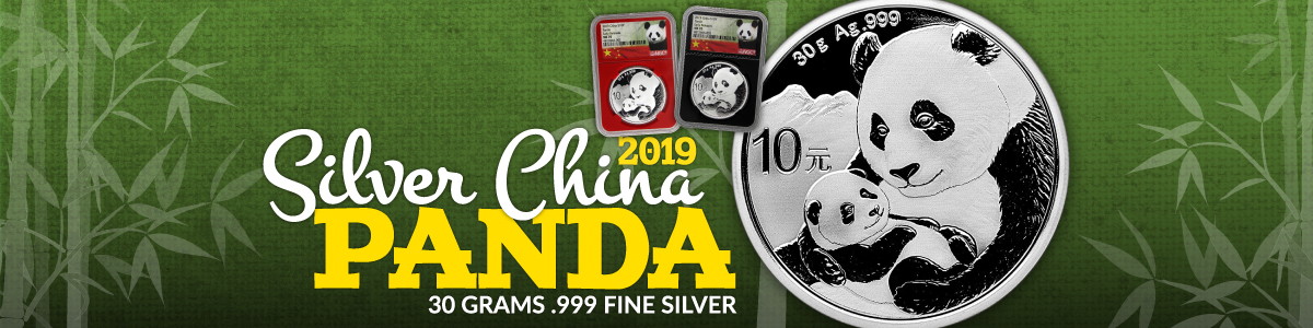 2019 China Silver Panda 30g BU Certified and RAW 2019 China Silver Panda 30g BU Certified and RAW