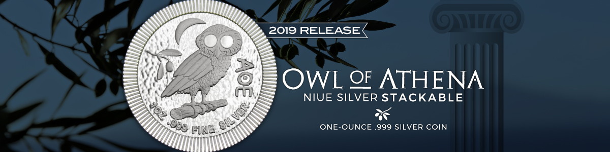 Niue Owl of Athena Stackable Silver Coins