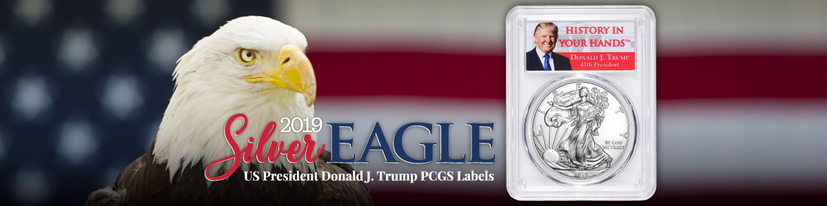 2018 SAEs in PCGS Trump Label 2018 SAEs in PCGS Trump Label