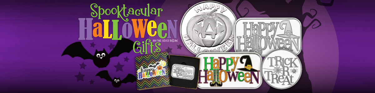 Halloween Silver Rounds and Bars Halloween Silver Rounds and Bars