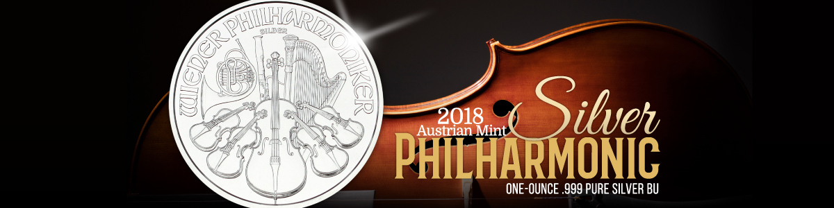 2018 Austria Philharmonic Silver Coins 2018 Austria Philharmonic Silver Coins