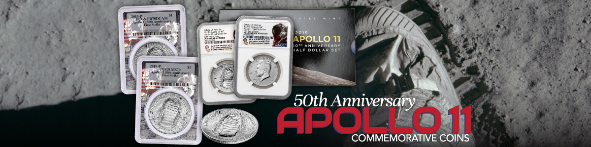 2019 Apollo 11 50th Anniversary Commemorative Coins 2019 Apollo 11 50th Anniversary Commemorative Coins
