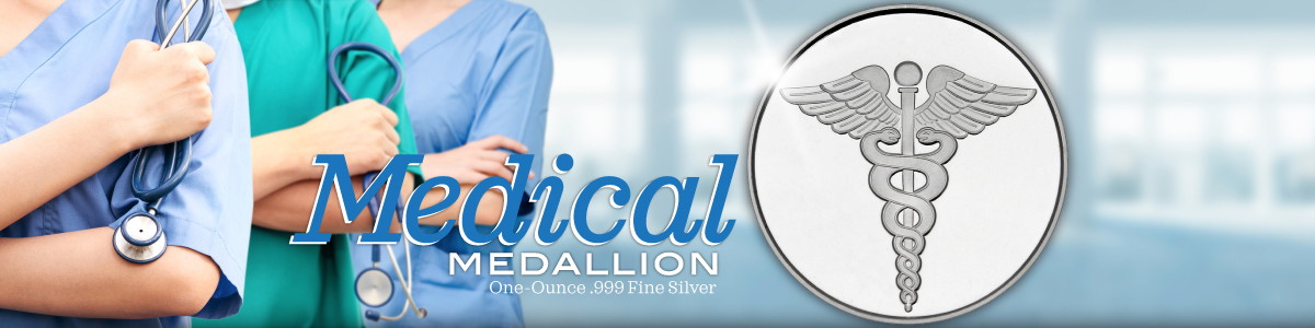 Medical Themed .999 Fine Silver Bullion Medical Themed .999 Fine Silver Bullion