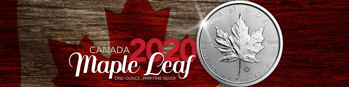2020 Dated Canadian Silver Maple Leafs Bullion Coins 2020 Dated Canadian Silver Maple Leafs Bullion Coins