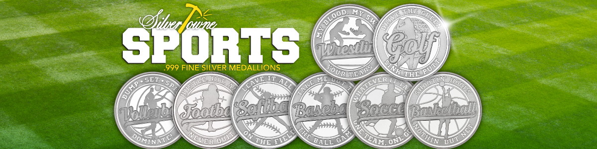 SilverTowne Minted Sports Silver Bullion SilverTowne Minted Sports Silver Bullion