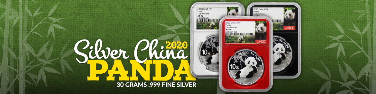 2020 China Silver Panda 30g BU Certified 2020 China Silver Panda 30g BU Certified