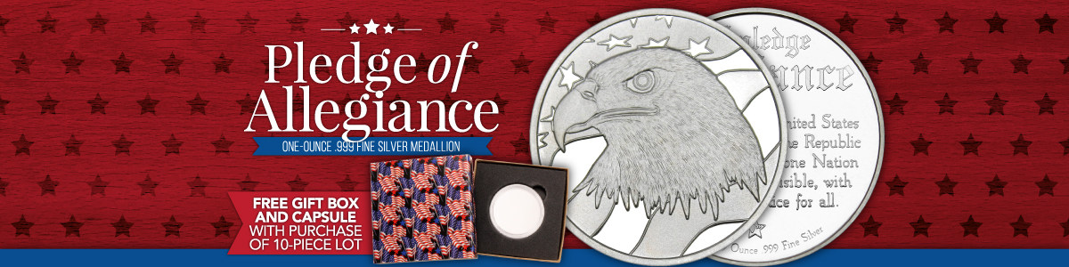 Pledge of Allegiance Silver Medallions Pledge of Allegiance Silver Medallions