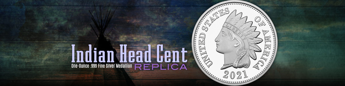 Indian Head Cent Replica Silver Rounds Indian Head Cent Replica Silver Rounds