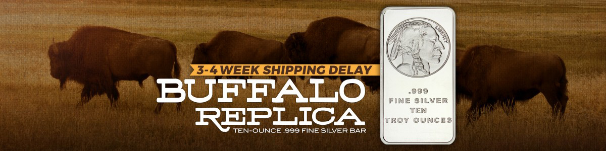 10 Ounce Buffalo Replica Silver Bars 10 Ounce Buffalo Replica Silver Bars