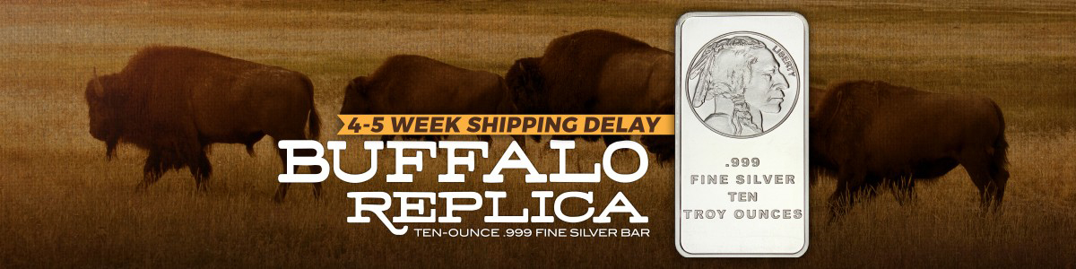 10 Ounce Buffalo Replica Silver Bars 10 Ounce Buffalo Replica Silver Bars