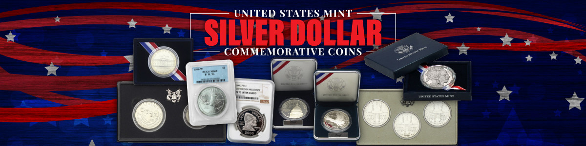 ern U.S. Commemorative Silver Dollar Coins 1982-Date