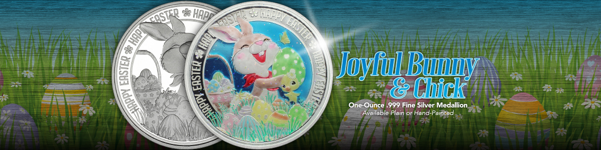 Easter Themed Pure Silver Bullion Easter Themed Pure Silver Bullion