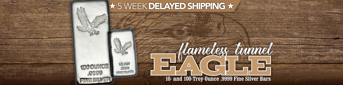 Flameless Tunnel/Cast .9999 Silver Bars Flameless Tunnel/Cast .9999 Silver Bars