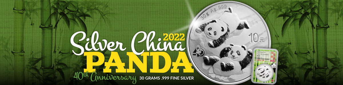 2022 China Silver Panda 30g BU Certified 2022 China Silver Panda 30g BU Certified