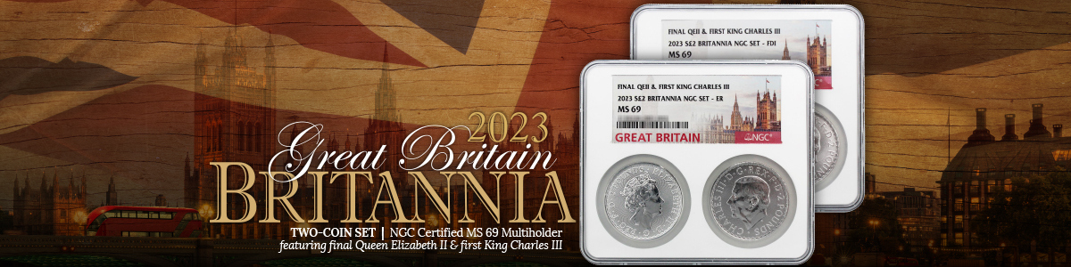 Silver Great Britain Britannia 1oz Coins King Charles Effigy Silver Great Britain Britannia 1oz Coins King Charles Effigy
