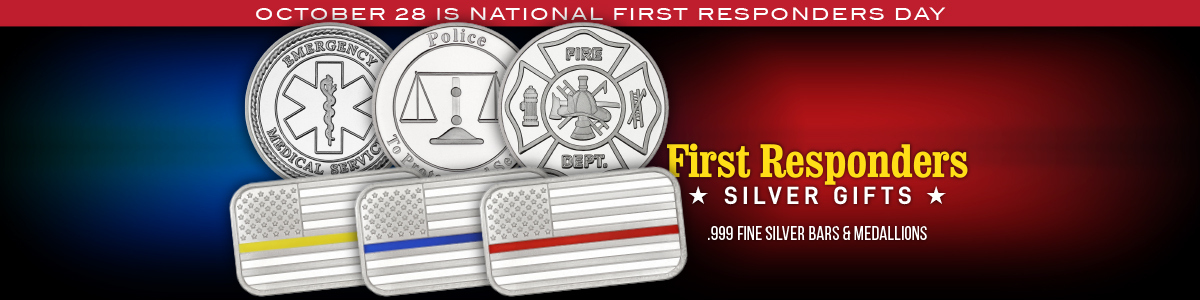 .999 Fine Silver Bullion Gifts for First Responders .999 Fine Silver Bullion Gifts for First Responders