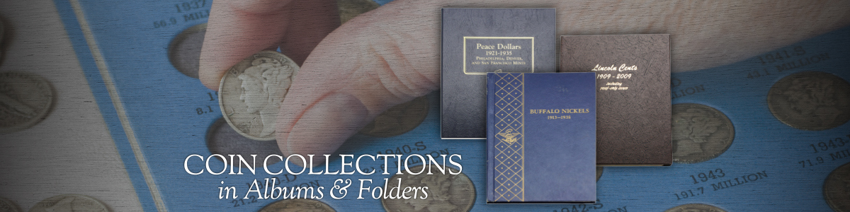 Coin Collections in Albums and Folders
