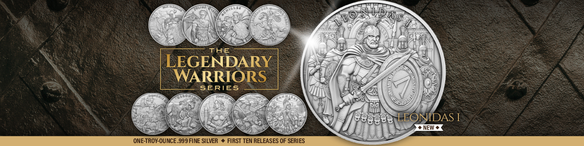 Eric Bloodaxe, Julius Caesar, Achilles, Alexander the Great, Genghis Khan, Geronimo, Joan of Arc, Spartacus, Hannibal and Leonidas I: Legendary Silver Warriors Series