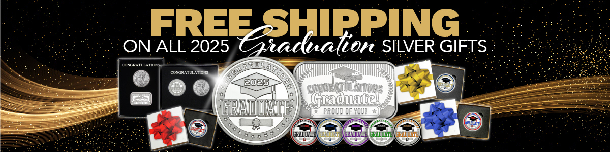 Free Shipping on all 2025 Graduation Bars & Rounds
