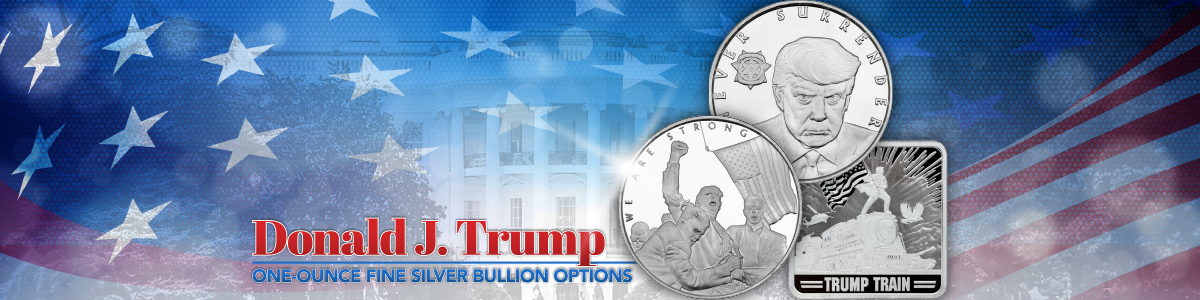 Trump Themed Silver Bullion | New! Trump Fist and Trump Mugshot 1oz Silver Bullion Medallions Trump Themed Silver Bullion | New! Trump Fist and Trump Mugshot 1oz Silver Bullion Medallions