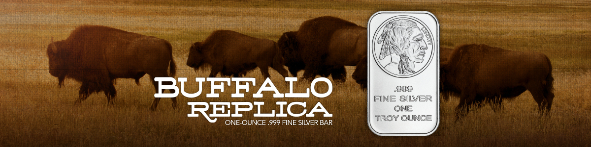 1 Ounce Buffalo Replica Silver Bars 1 Ounce Buffalo Replica Silver Bars