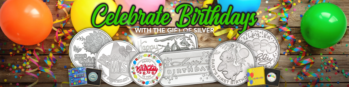 Birthday Themed .999 Fine Silver Bullion