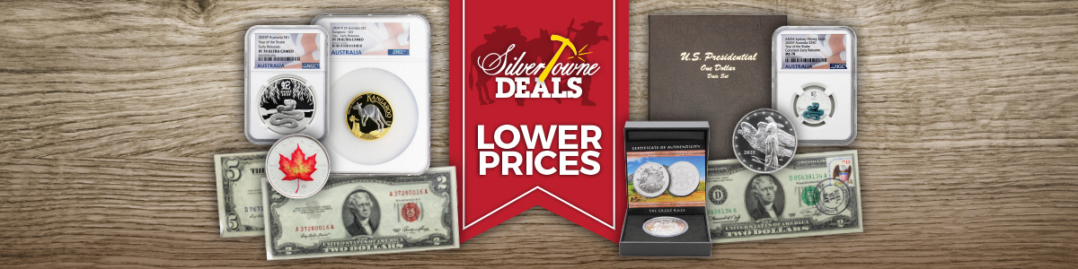 SilverTowne Deals on Coins, Bullion and Limited Items; Changes Daily