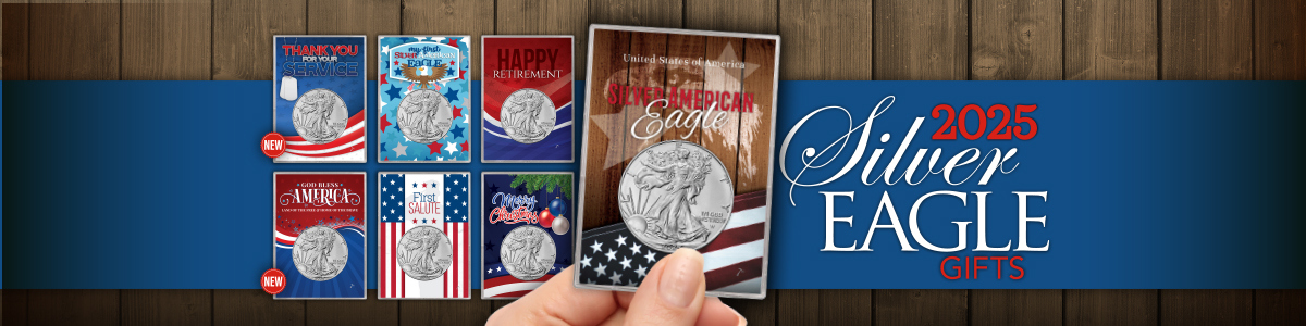 2025 Silver American Eagle Gift Holders Patriotic Themed