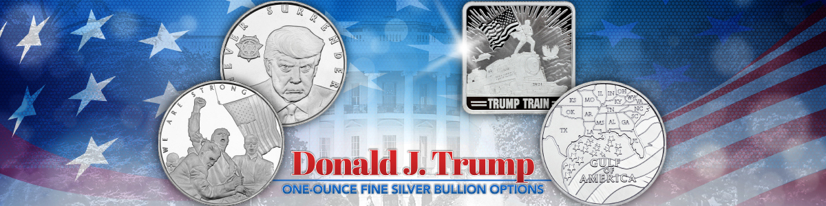 Trump Themed Silver Bullion | New! Trump Fist and Trump Mugshot 1oz Silver Bullion Medallions Trump Themed Silver Bullion | New! Trump Fist and Trump Mugshot 1oz Silver Bullion Medallions