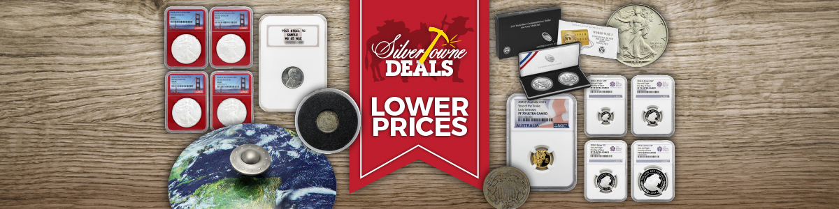 SilverTowne Deals on Coins, Bullion and Limited Items; Changes Daily