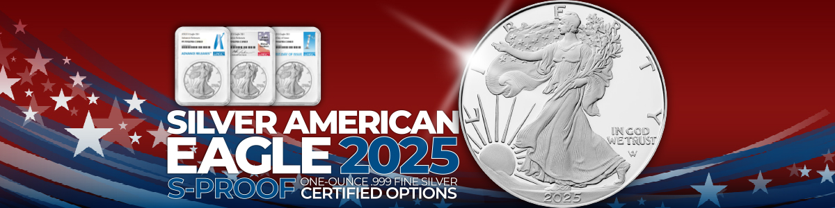 Certified San Francisco 2025 Proof Silver American Eagle Coins