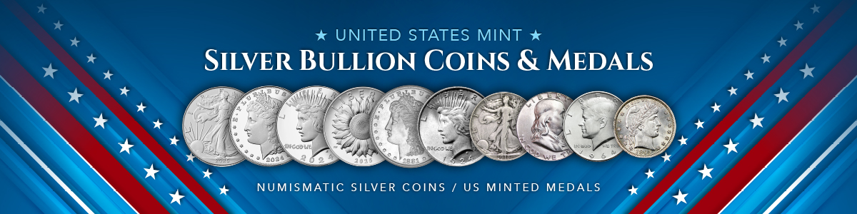 US Mint Silver Dollars Coins and Medals