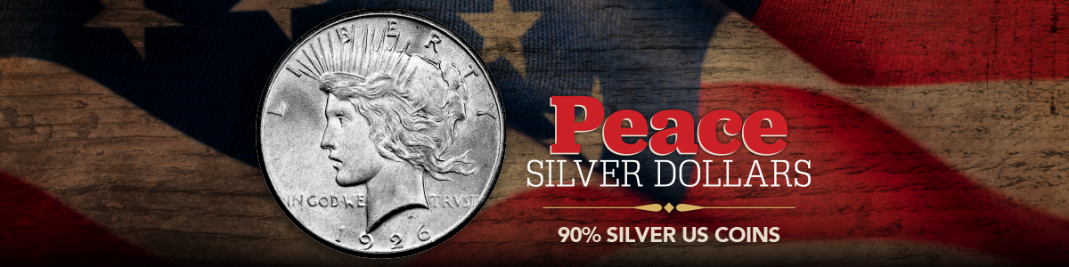 Peace Silver Dollars 90% Silver Coins