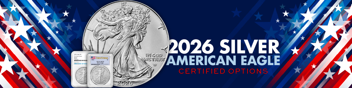 Certified Collectible 2026 Silver American Eagle Bullion Coins
