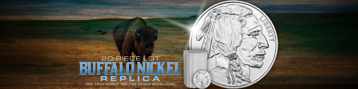 Silver Buffalo Coin Replica 1oz Rounds ST Minted