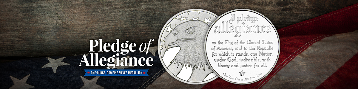 Pledge of Allegiance Silver Medallions