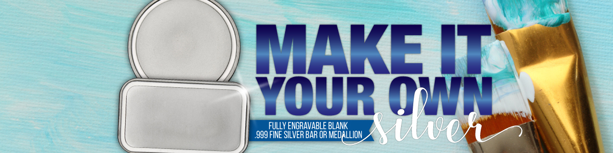 Blank Silver Rounds and Bars - Perfect for Full Customization Blank Silver Rounds and Bars - Perfect for Full Customization