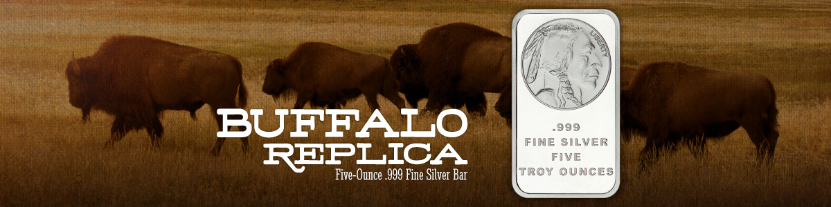 5 Ounce Buffalo Replica Silver Bars 5 Ounce Buffalo Replica Silver Bars