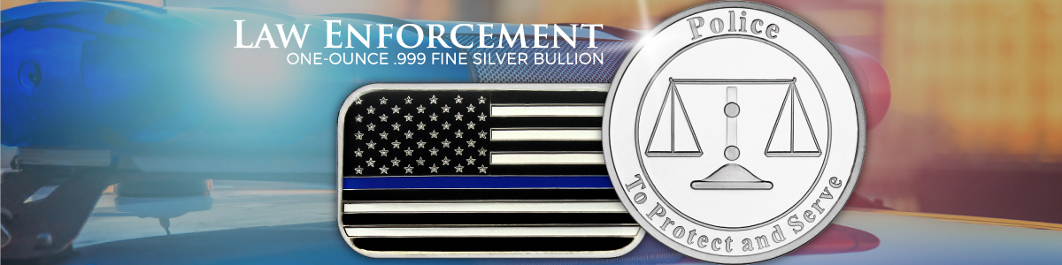 Police/Law Enforcement Silver Bullion Police/Law Enforcement Silver Bullion