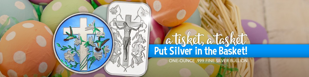 Easter Themed Pure Silver Bullion Easter Themed Pure Silver Bullion