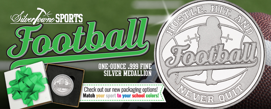 SilverTowne Minted Sports Silver Bullion SilverTowne Minted Sports Silver Bullion