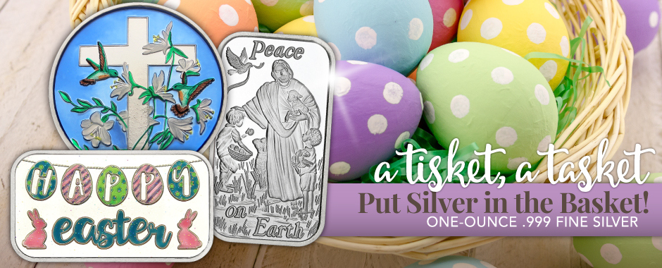 Easter Themed Pure Silver Bullion Easter Themed Pure Silver Bullion
