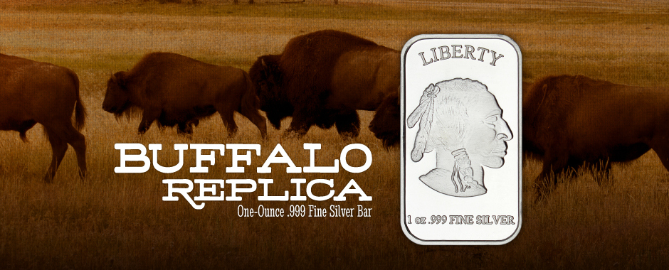 1 Ounce Buffalo Replica Silver Bars 1 Ounce Buffalo Replica Silver Bars
