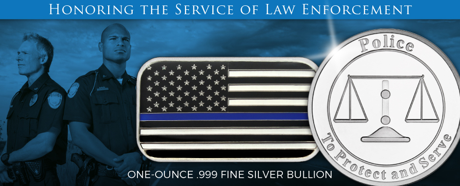 Police/Law Enforcement Silver Bullion Police/Law Enforcement Silver Bullion