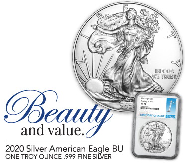 2020 Silver American Eagle (SAE) .999 Silver Coins