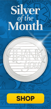 December Silver Of the Month: Thank You! 1oz .999 Silver Medallion in Gift Box