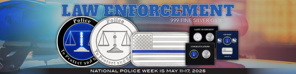 Police/Law Enforcement Silver Bullion Police/Law Enforcement Silver Bullion