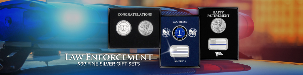 Police/Law Enforcement Silver Bullion Gifts Police/Law Enforcement Silver Bullion Gifts