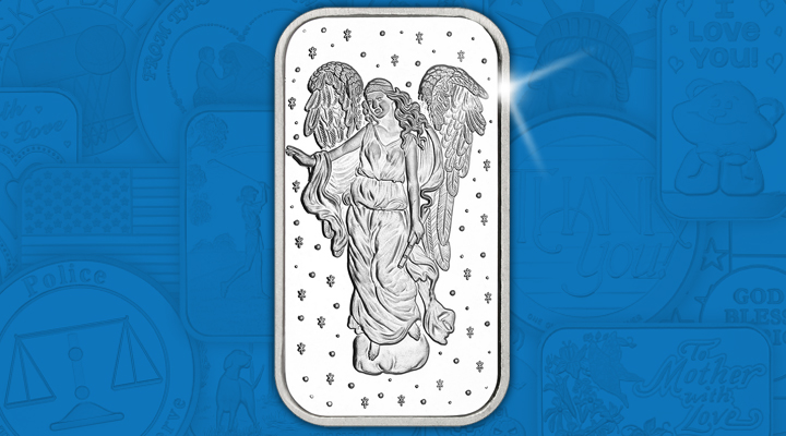 GuardianAngel Guardian Angel 1oz .999 Silver Bar - January Silver of the Month